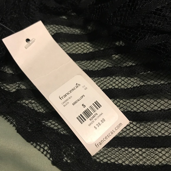 Francesca's Loren Striped and Scalloped Wrap - Picture 4 of 10